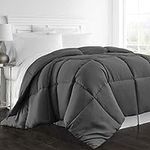 Beckham Hotel Collection 1300 Series - All Season - Luxury Goose Down Alternative Comforter - Full/Queen - Gray