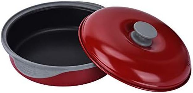 MACONEE Microwave Frying Pan Skillet, Grill & Crisper Pan with Lid Allows You to Fry, Sizzle, and Brown Foods in the Microwave, Micro Cookware for Grilling, Reheating, and Cooking a Variety of Dishes