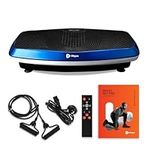 Lifepro Hovert 3D Vibration Plate Exercise Machine | 4 Resistance Bands | 3 Programs | Adjustable Speed and Intensity | Full Body Vibrating Plate Exercise Machine (Blue)