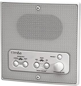 M&S Systems DMC1RS Intercom Indoor Remote Room Speaker White W/Radio Scan Electronics Computers Accessories
