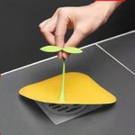 GOPALLAL™ Bean Sprouts Floor Drain Toilet Floor Anti-Smell Cover Silicone Bean Sprouts Floor Sink Filter Sewer Deodorant Cover Silicone Filter Bathroom Hair Catcher Multicolor || (2)