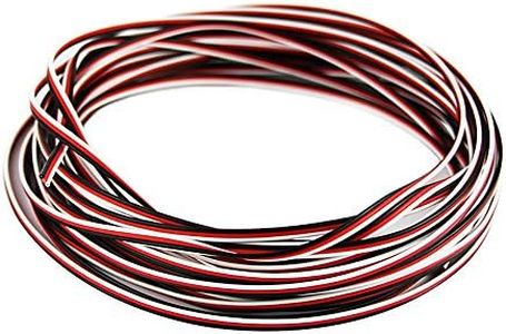 OliYin 50 feet 26AWG Servo Cable 3p Line for Futaba JR RC Servo Hobby Model Aircraft Model Wiring 30 corex0.08mm