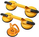 3 Suction Pad Dual Suction Cups Heavy Duty Suction Cups Glass Lifter Glass Suckers, Double Suction Pad 100 kg Dent Remover Heavy Duty Glass Lifting