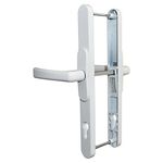 Universal Flexi UPVC Repair Door Handle Set Adjustable 92mm 68mm 62mm PZ Lever (White)