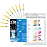 Drinking Water Test Kit, 50 PCS 16 IN 1 Water Testing Strips for Drinking Water, Home Water Quality Test Lead Test Kit for Hardness PH Manganese Nitrate Iron Nitrite Copper Chlorine Mercury & More
