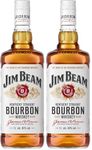 Jim Beam White Kentucky Bourbon Whiskey 1L (Pack of 2)