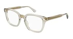 Gucci Vintage Eyeglasses GG0184O 50mm For Men Women - Bundle Ocu-Kit Eyewear Care Packet, Grey, 50-21-145