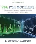 VBA for Modelers: Developing Decision Support Systems with Microsoft® Office Excel®