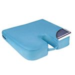 JSB BS20 Coccyx Seat Cushion with Gel Support for Chair & Car Seat (Blue)