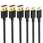 Micro USB Cable 1.5FT(3 Pack), USB 