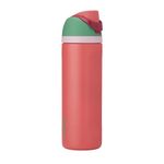 Owala FreeSip Insulated Stainless Steel Water Bottle with Straw for Sports, Travel, and School BPA-Free Sports Water Bottle, 24 oz, Strawberry Field