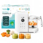 BooBoo Baby PuréePro V1 5-in-1 Baby Food Maker & Steamer Blender – Baby Food Processor, Purée Maker with Bottle Warmer, Steriliser & Self-Cleaning