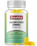 Calcium Citrate Gummies 1200 mg for Kids & Adults, Sugar Free, with Vitamin D3, K2, Magnesium, Zinc, Bone Support for Women & Elders, Natural Pineapple Flavor, 60 Gummies