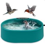 Heated Chicken Waterer, 125OZ Large Capacity Poultry Water Heater for Chicken Coop Hens Turkey Goose Duck Pigeon Poultry Birds Dog Cat Drinker in Winter