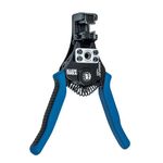 Klein Tools 11063W Wire Cutter and Stripper, for 8-20 AWG Solid and 10-22 AWG Stranded Electrical Wire, Blue/Black