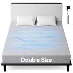 Warmiehomy Grounding Fitted Sheet, Double Size Grounding Mat Earthing UK Grounding Sheets, 10% Silver Fiber & 90% Organic Cotton, Grounding Bed Sheet for Improving Sleep,Grey (Double - 135 * 190cm)