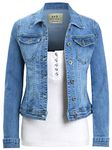 SS7 Womens Premium Stretch Denim Jacket (12, Blue Denim)