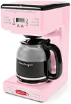 Nostalgia Retro 12-Cup Programmable Coffee Maker With LED Display, Automatic Shut-Off & Keep Warm, Pause-And-Serve Function, Pink