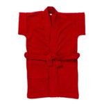 EIO® Soft Baby Boys Girls Dressing Gown Bath Robe (Red, 2-3 years)