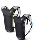 2Pack Hydration Backpack with 2L Water Bladder - Camelback for Kids Men & Women - Running Hiking Cycling (Black 2Pack)