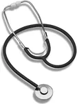 MABIS Spectrum Series Lightweight Nurse Stethoscope, Black, 30 Inch