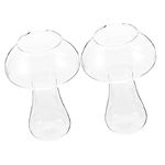 KICHOUSE Mushroom Cup 2pcs Mushroom Wine Glass Iced Shot Glass High Borosilicate Tray Bake Tin