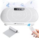 MERACH Vibration Plate, Whole Body Workout Powerful Quiet Vibration Plate Exercise Machine for Weight Loss and Shaping, Auto or Manual Speed Control, Built-in Bluetooth Speaker (Grey)