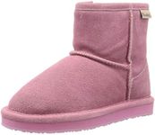 Bear Paw Demi Kids Winter Boots, Sheepskin, Shearling Kids, Junior, Snow Shoes, Boa, Cold Protection, Water Repellent, Pink, 22.0 cm