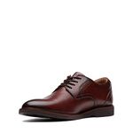 Clarks Mens Malwood Lace Brown Leat Uniform Dress Shoe UK-9