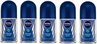 NIVEA Men Active Fresh 50ml combo 5 Deodorant Roll-on - For Men (250 ml, Pack of 5)