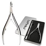 LePinko Salon-Quality Cuticle Trimmer with Cuticle Pusher, Super Labor-Saving Cuticle Cutter, Sharp Cuticle Clippers for Manicurist, Professional Pedicure Manicure Nail Care Tool, 5mm Jaw