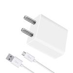 ShopMagics Fast Charger for Gionee P7 Max Charger Wall Charger | Mobile Fast Charger | Android Charger with 1 Meter Micro USB Charging Data Cable (2.4 Amp, WE4, White)