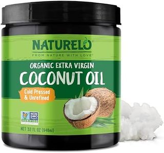 NATURELO Coconut Oil - Multi-Purpose Extra Virgin Coconut Oil for Skin, Organic Oil for Cooking, Unrefined Oil for Hair 32 oz