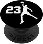 Number #23 White Black Basketball P