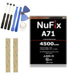 NuFix Battery Replacement for Samsung A71 4500mAh Compatible Replacement Battery EB-BA715ABY A715F A715DS A715W (Basic Kit)