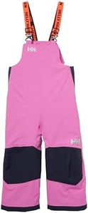 Helly-Hansen Kids Unisex Rider 2 Insulated Waterproof Windproof Breathable Bib Ski Pants, 089 Meta Pink - 2