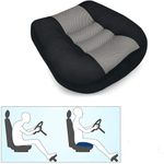 Car Booster Seat Cushion Driver Posture Cushion Elevation Cushion Heightening Boost Mat with Handle for Short Drivers Cars Trucks SUVs Vehicles Office Chair Wheelchair Raise Height