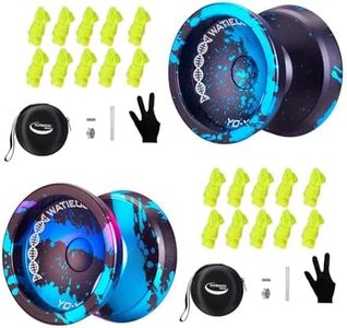 2 YOYO balls together - C130-C130 black blue + C130 black blue pink - more value