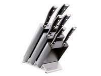 Wüsthof Classic Ikon 6-Piece Knife Block Set, Black