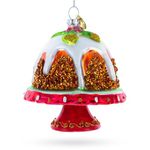 Glazed Cake Blown Glass Christmas Hanging Ornament, Tree Decoration