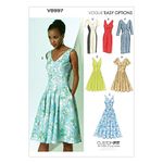 Vogue Patterns V8997 E5 Sizes 14/16/ 18/20/ 22 Misses Dress, Multi-Colour