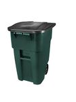 Rubbermaid Commercial Products 1829411 Brute Heavy-Duty Round Waste/Utility Container, 50 gal, Green