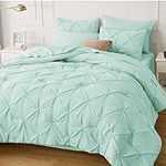 Bedsure Mint Green Comforter Set Qu