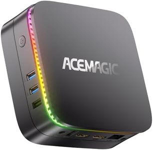 ACEMAGIC AK1PLUS Mini PC RGB,Ιntel Alder Lake-Ν95 (hasta 3,4 GHz), 16GB DDR4 512GB M.2 2280 SSD,Mini Ordenador De Sobremesa Windows 11 Pro,4K UHD,WiFi de Doble Banda,Business Mini Computadora