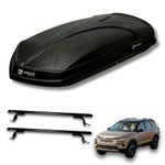 Away Car Roofbox (Textured) - 450 litres Capacity Car Rooftop Cargo Box/Carrier for Tata Safari with Sunroof | Aerodynamic Shape | Dual Opening | Waterproof Material | Special Lock System