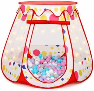 TIKTENT Pop Up Princess Tent with Star Lights, Toddler Toys for Girl Gift