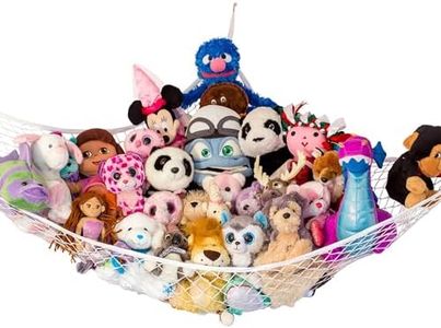 Lilly's Love Stuffed Animals Storage Chain and Hammock The Stuffie Party Hammock Kit Includes One Hammock, Plastic 6' Chain with 20 Strong Clips and Hardware.