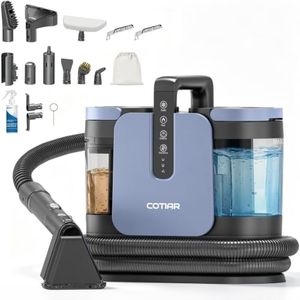 Steam Cleaner, 18KPa 4‑in‑1 Portable Spot Cleaner for Upholstery Carpet
