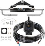 BBH Marine Boat 150HP Hydraulic Outboard Steering System Kit with Hydraulic Cylinder, Helm Pump and 26 Feet Hydraulic Steering Hose