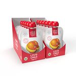 Love Child Organics Bananas, Strawberries + Peaches Pouch Puree, 128 ml, 12 Pack, Gluten Free